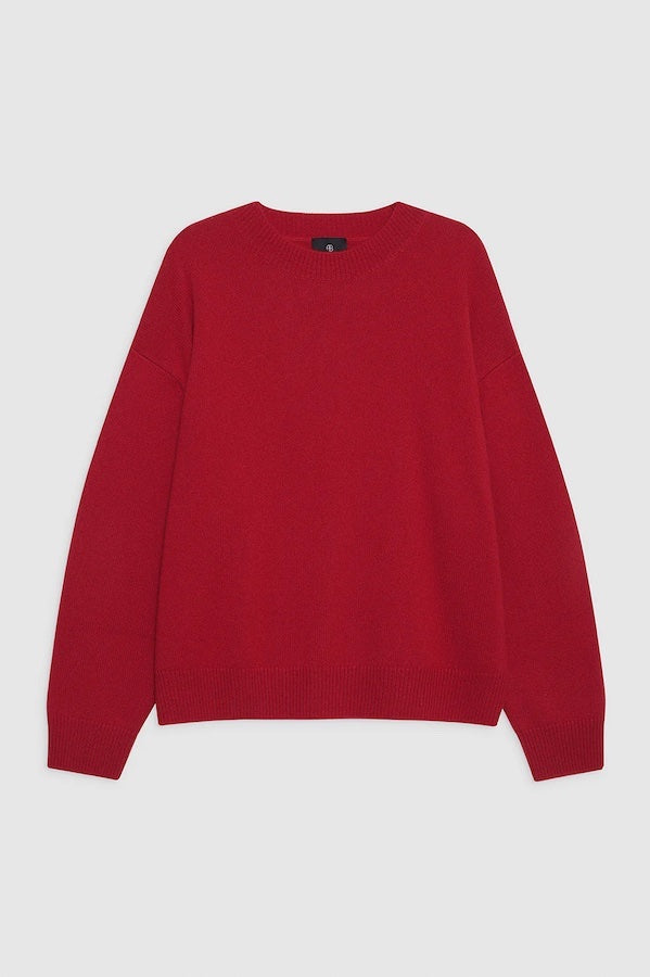 LEE CREW SWEATER - SCARLET RED