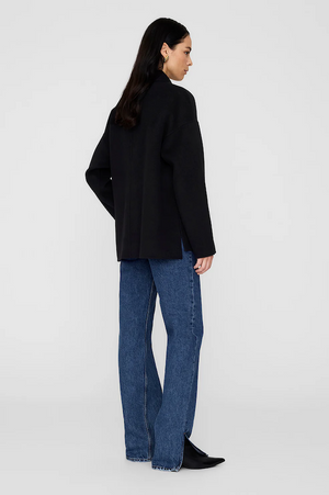 LUCA JACKET - BLACK CASHMERE BLEND