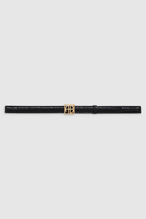 MONOGRAM BELT - BLACK EMBOSSED