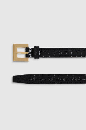 NICOLA BELT - BLACK EMBOSSED