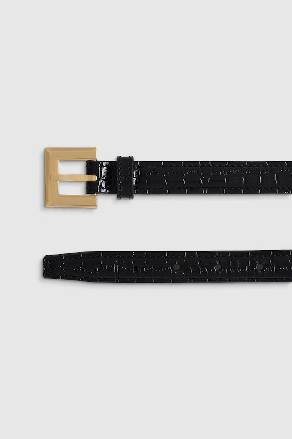 NICOLA BELT - BLACK EMBOSSED