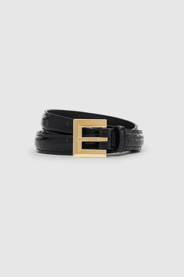 NICOLA BELT - BLACK EMBOSSED