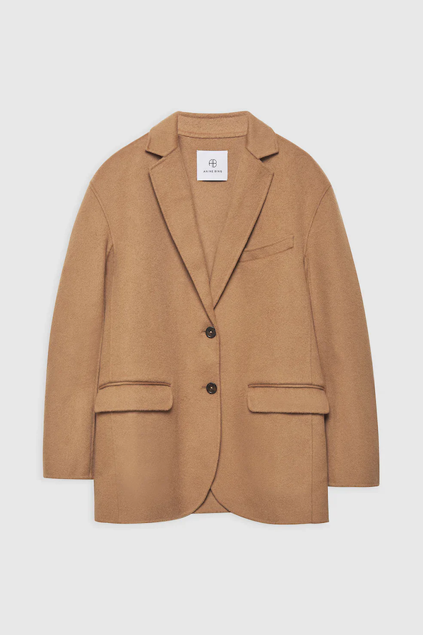 QUINN BLAZER - CAMEL CASHMERE BLEND