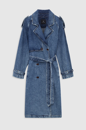 RICKIE MAXI TRENCH - CABANA BLUE