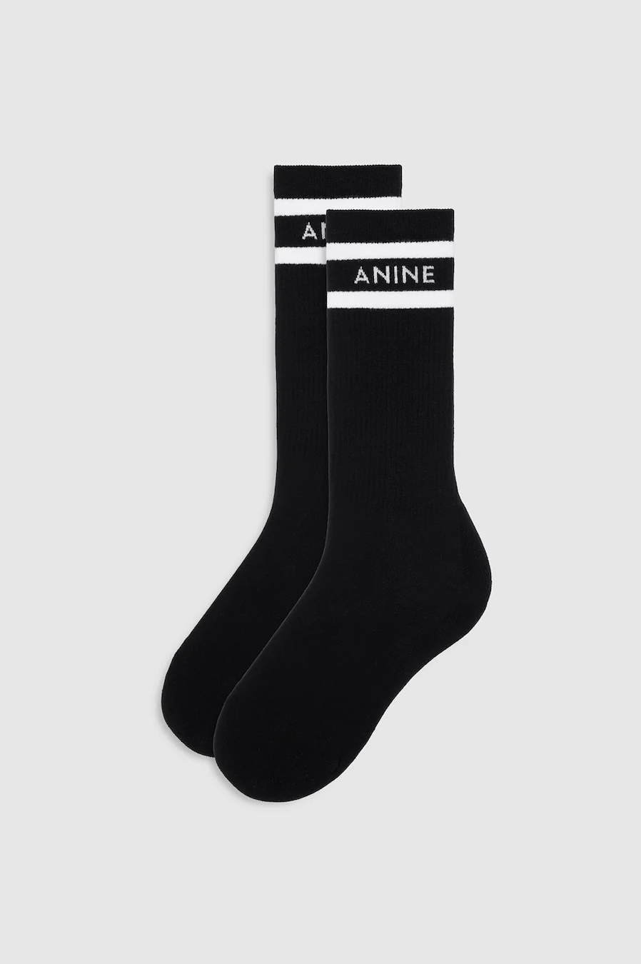 SULLY SPORTY SOCKS - BLACK AND WHITE STRIPE