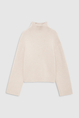 ALMA TURTLENECK SWEATER - BEIGE