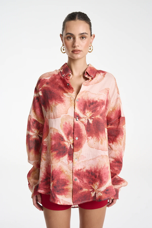 LS OVERSIZED SHIRT - ALOHA