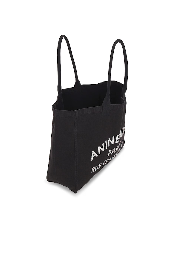 LEO CANVAS TOTE - BLACK