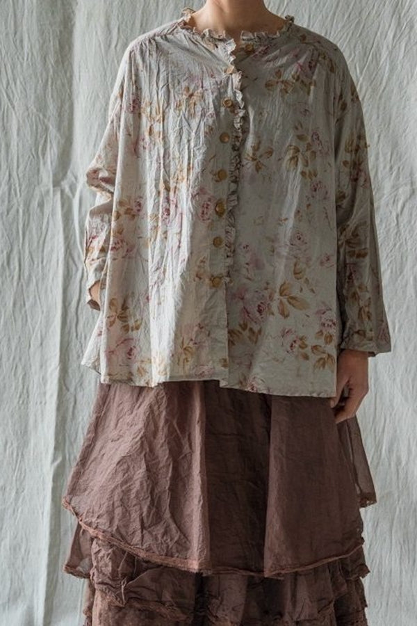 ARI TOP - FLEURS SAUGE COTON