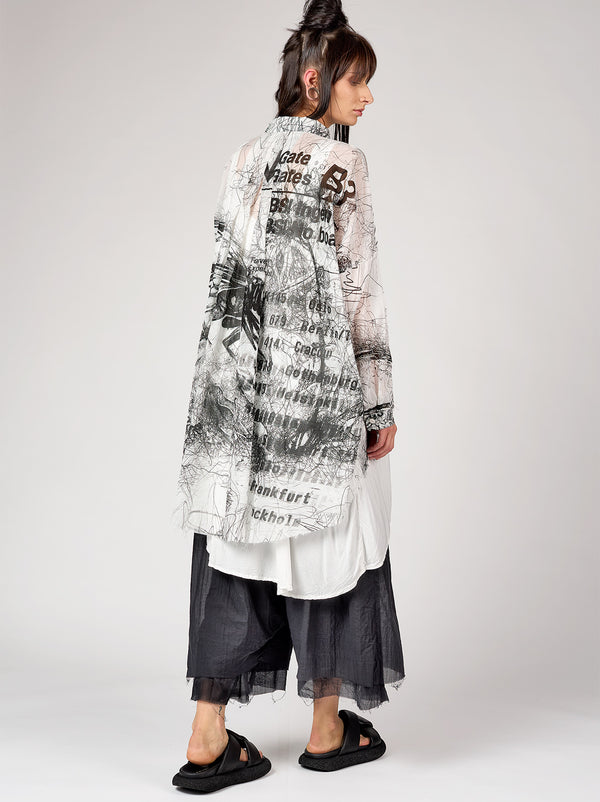 ARTA SHIRT - WHITE ALL OVER PRINT