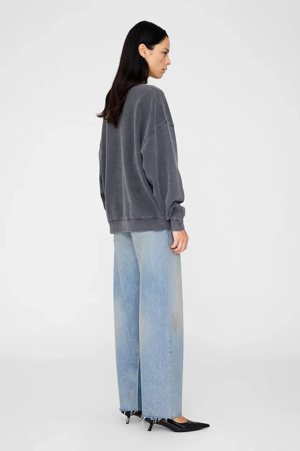 MILES SWEATSHIRT NY - WASHED BLACK