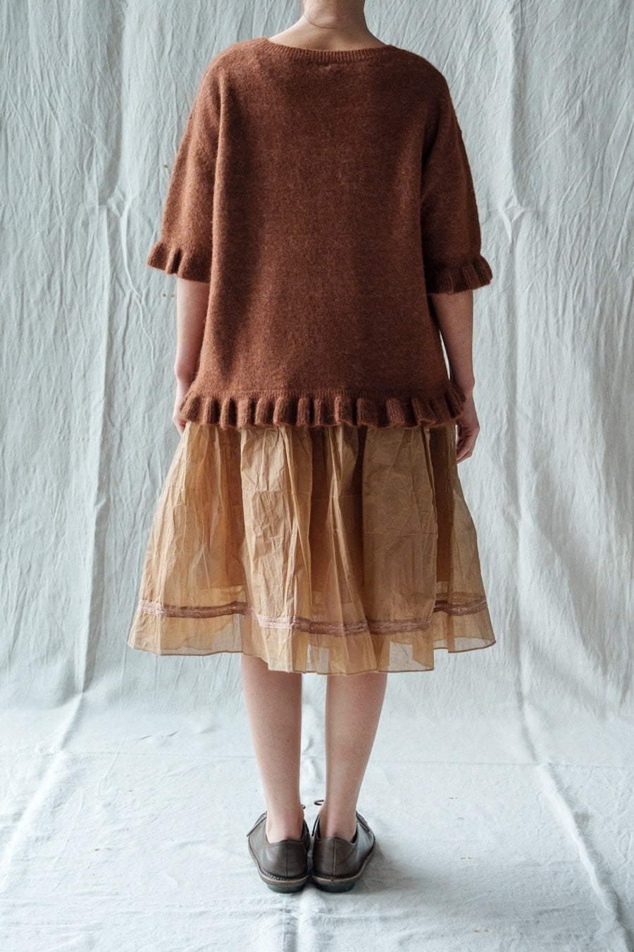 PULLOVER BERTHE - CHESTNUT
