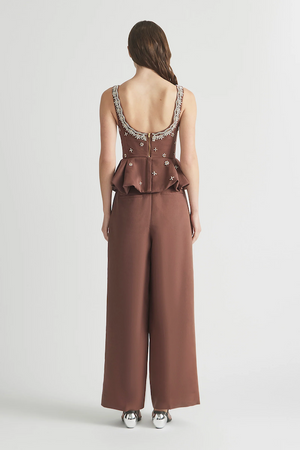 LOVE STRUCK CRYSTAL BUBBLE HEM BODICE TOP