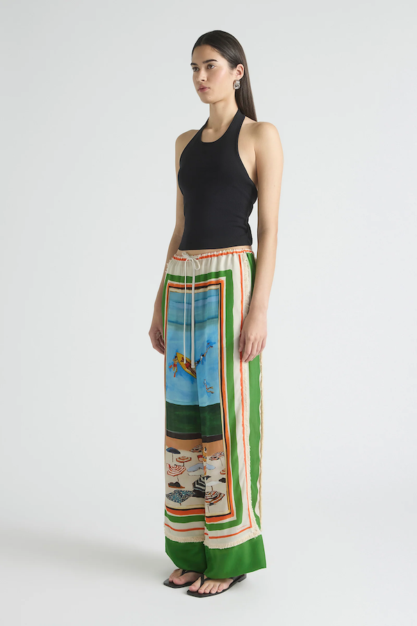 RIPPLE EFFECT FRINGE DETAIL PANT