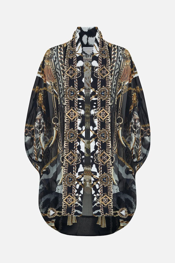OPEN FRONT CARDI CAPE