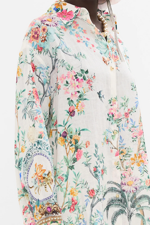 SHIRT TUNIC WITH SIDE BUTTONS