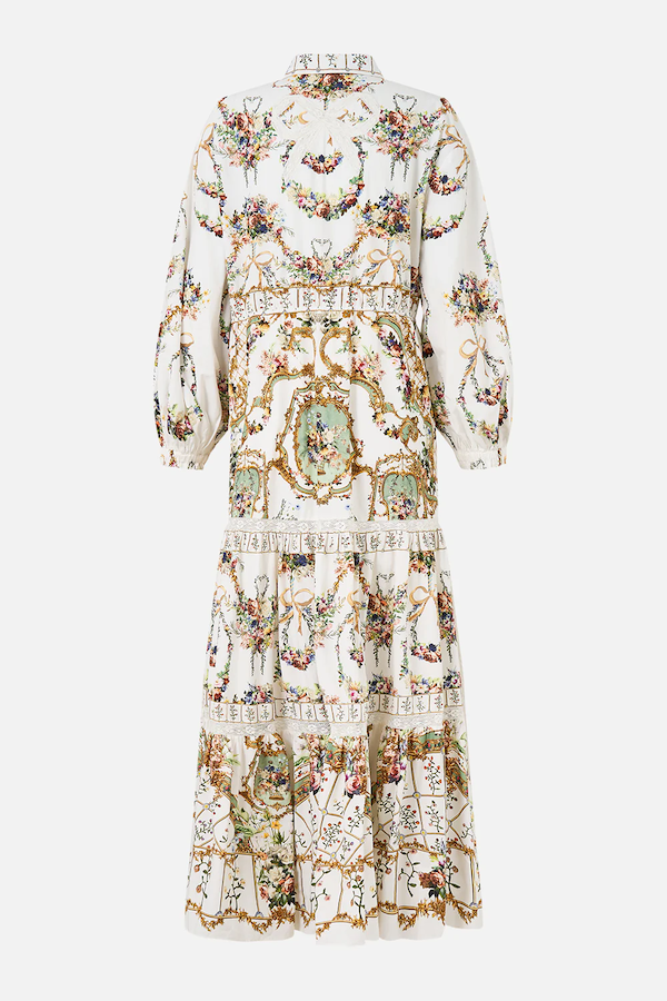 TIERED LONG SHIRT DRESS