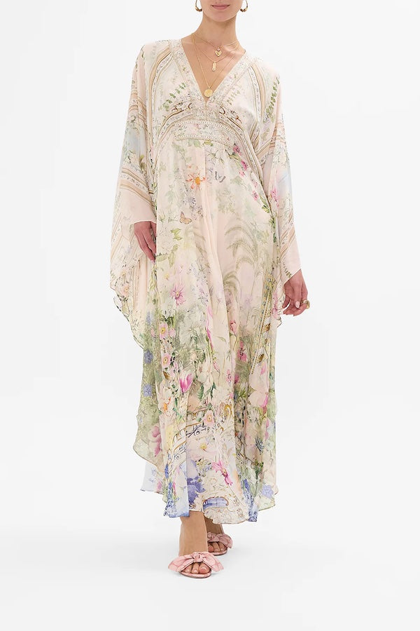 LONG KAFTAN WITH WAIST DETAIL