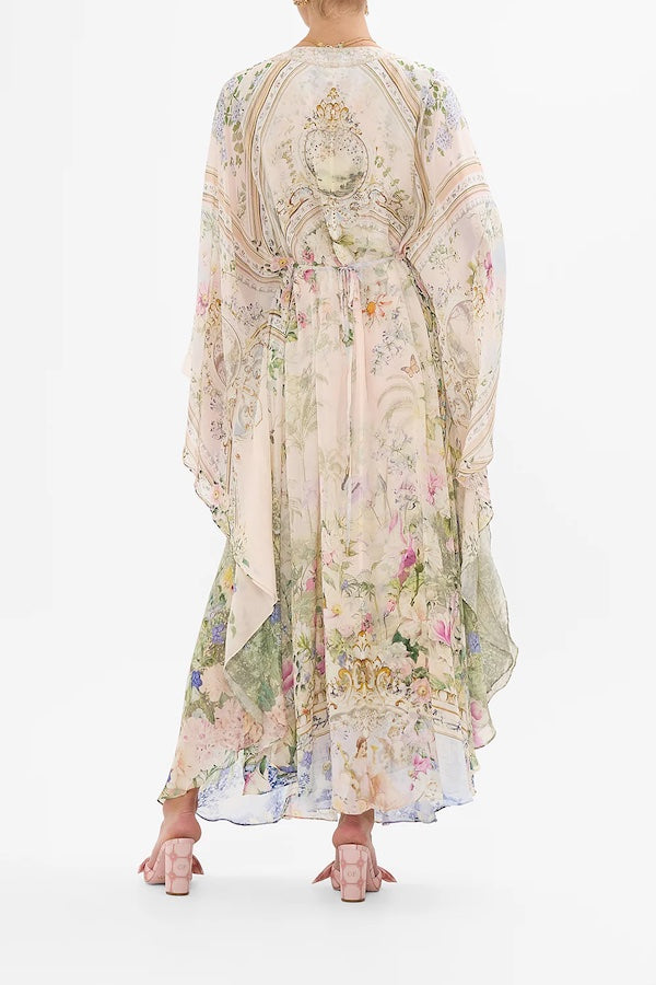 LONG KAFTAN WITH WAIST DETAIL