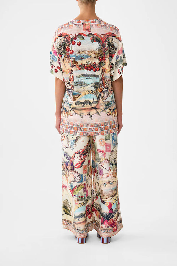 PANELLED SIDE SPLIT TEE