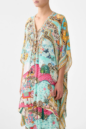 SHORT LACE UP KAFTAN
