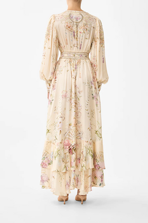 LONG BUTTON FRONT DRESS