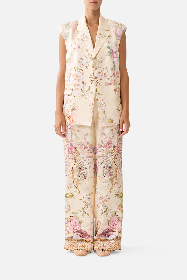 WIDE LEG WAISTED PANT