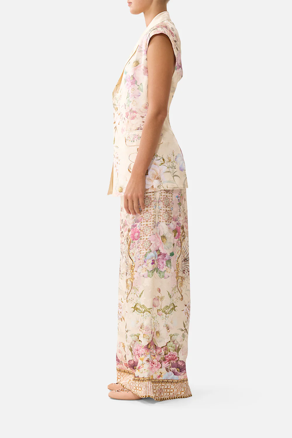 WIDE LEG WAISTED PANT