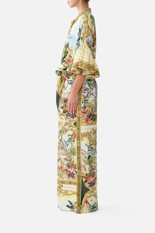 WIDE LEG TROUSER WITH FRONT POCKETS