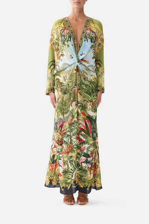 TWIST FRONT BATWING DRESS