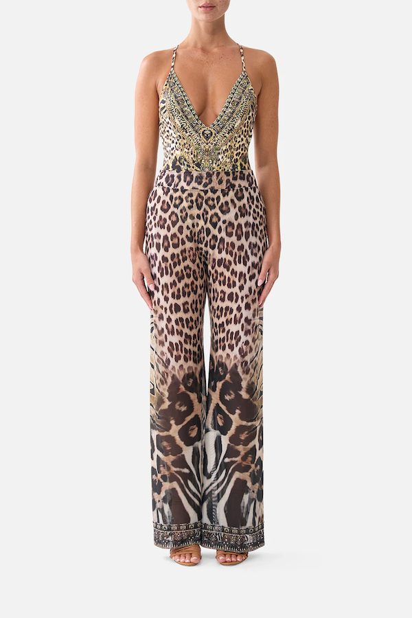 MESH STRAIGHT LEG BEACH PANT