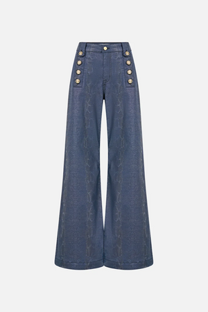 AMANDA FLARE JEAN WITH HARDWARE DETAIL