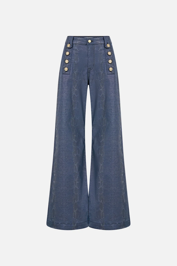 AMANDA FLARE JEAN WITH HARDWARE DETAIL