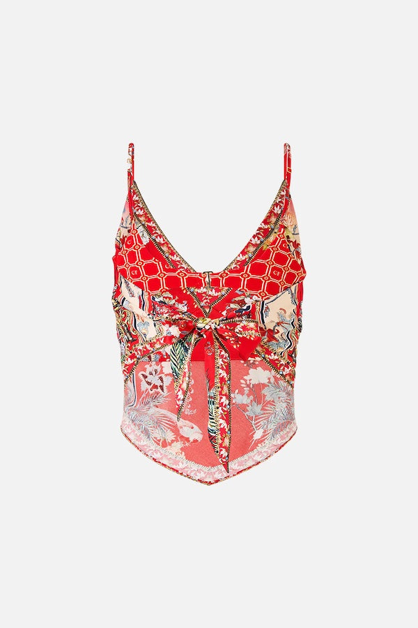 LISBOA LUXE TIE BACK CAMI