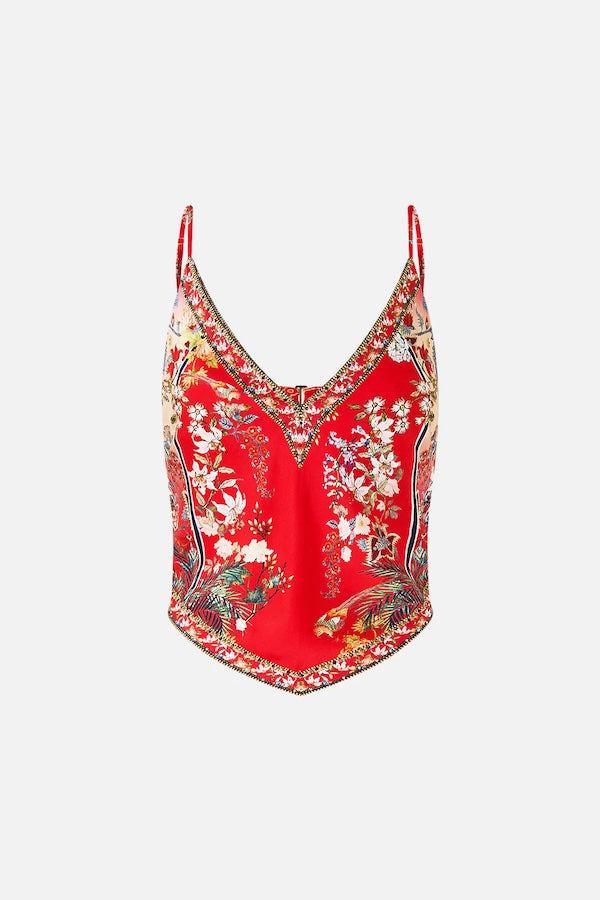 LISBOA LUXE TIE BACK CAMI