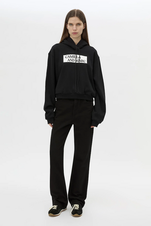 CARMONT GRAPHIC HOODIE - BLACK