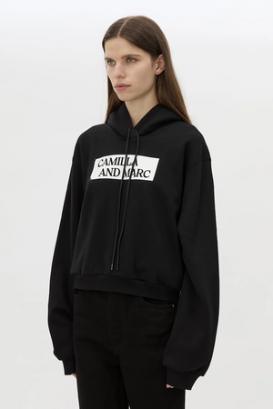 CARMONT GRAPHIC HOODIE - BLACK