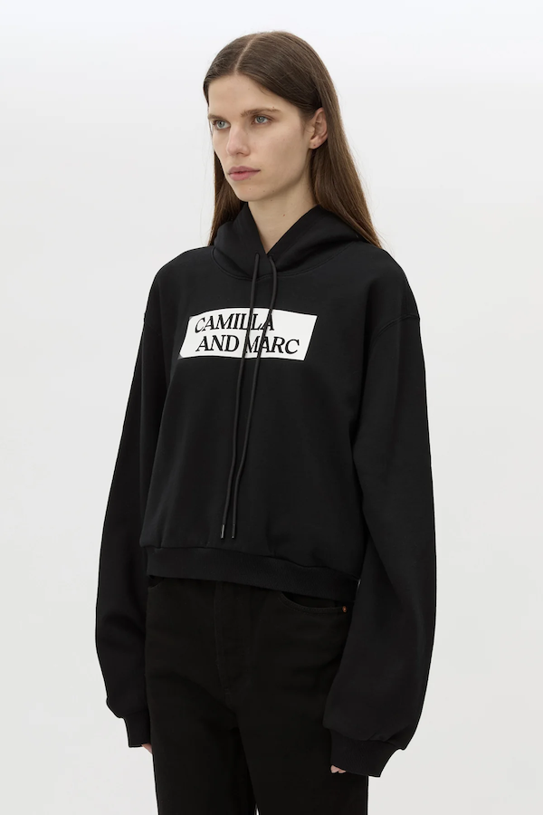 CARMONT GRAPHIC HOODIE - BLACK