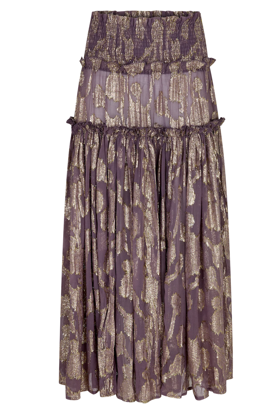 COLLECTOR ASA SHIRRED MAXI SKIRT