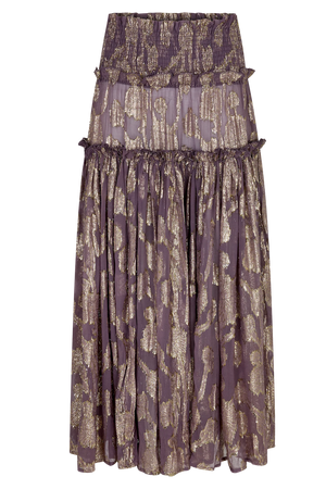 COLLECTOR ASA SHIRRED MAXI SKIRT