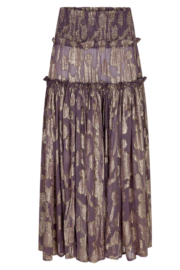 COLLECTOR ASA SHIRRED MAXI SKIRT