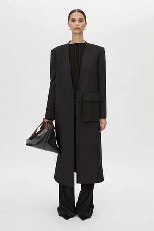 CORINTHIAN COAT - BLACK