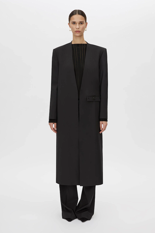 CORINTHIAN COAT - BLACK