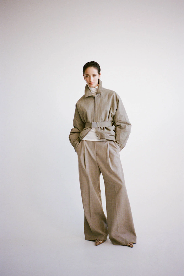 MANON PADDED BELTED JACKET - CLAY