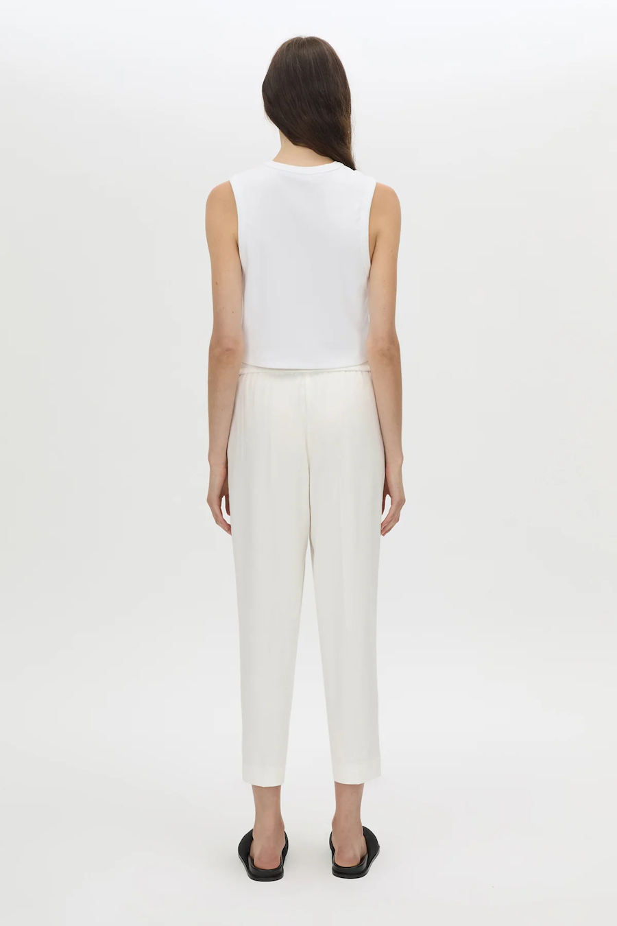 ARLOWE CROP PANT - WHITE