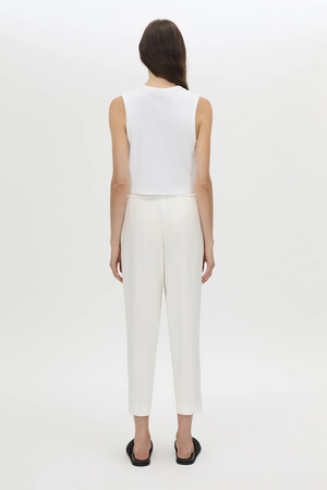ARLOWE CROP PANT - WHITE
