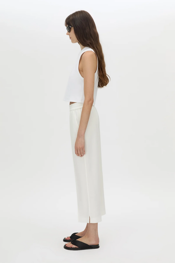 ARLOWE CROP PANT - WHITE