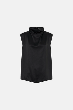 AVIANA SHELL TOP - BLACK