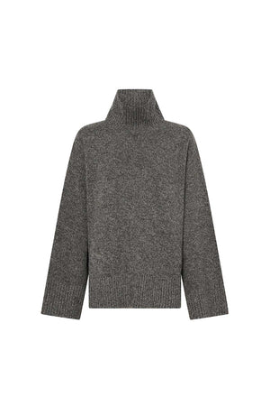 BRECCIA WOOL KNIT SWEATER - KHAKI TWILL