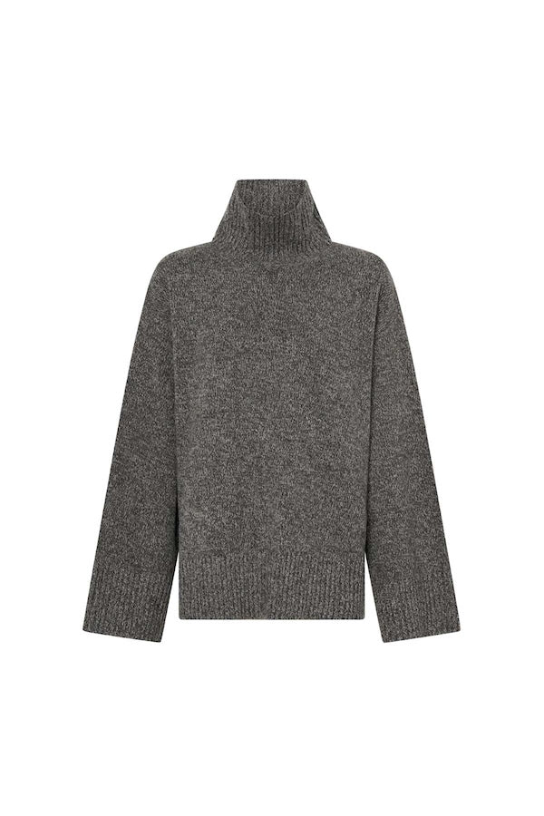 BRECCIA WOOL KNIT SWEATER - KHAKI TWILL